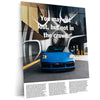 Car Metal Poster | Porsche 911 Turbo – Blue Edition | Luxury Supercar Metal Frame | Modern Automotive Wall Art
