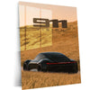 Porsche 911 Vision Metal Poster | Minimalist Porsche 911 Wall Art