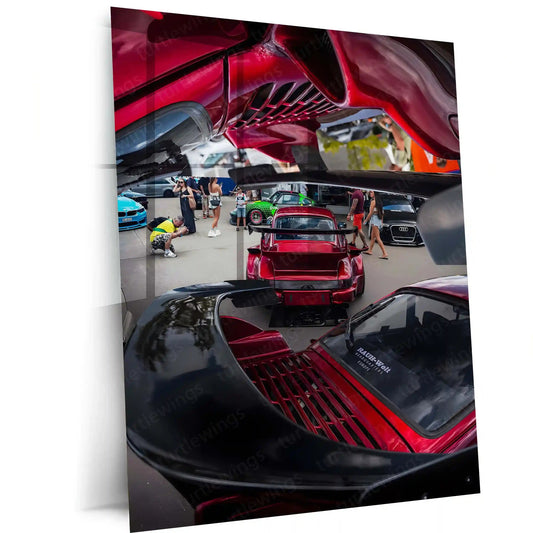 Quote Metal Poster | Porsche 911 | Timeless Precision, Legacy & Pure Driving Metal Frame - TURTLEWINGS 