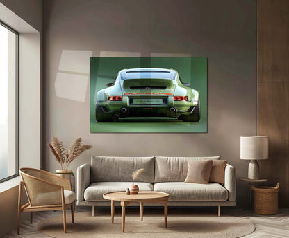 Car Metal Poster | Porsche Legacy Metal Poster | Classic Widebody Sports Car Wall Art  Timeless Performance Automotive Metal Frame by TurtleWings