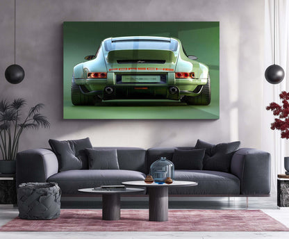 Car Metal Poster | Porsche Legacy Metal Poster | Classic Widebody Sports Car Wall Art  Timeless Performance Automotive Metal Frame by TurtleWings