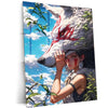 Anime Metal Poster | Princess Mononoke – Spirit of the Forest | Mythic Anime Metal Frame Nature, Identity & Warrior Soul Wall Art | Studio Ghibli–Inspired Metal Poster