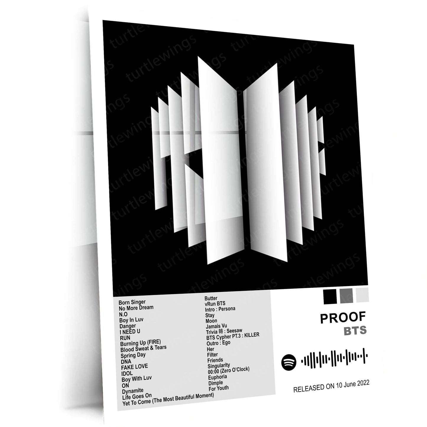 BTS – Complete Album Collection | Set of 8 | Set of 4 | Premium Metal Poster Set