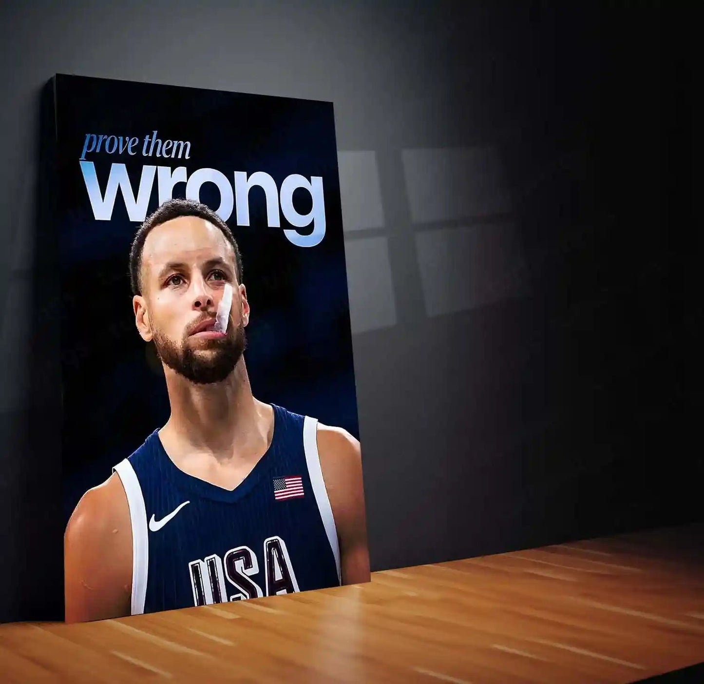 Quote Metal Poster | Stephen Curry – Prove Them Wrong Metal Frame Underdog Mentality & Championship Grit Quote Wall Art | Elite Basketball Motivation Metal Poster - TURTLEWINGS