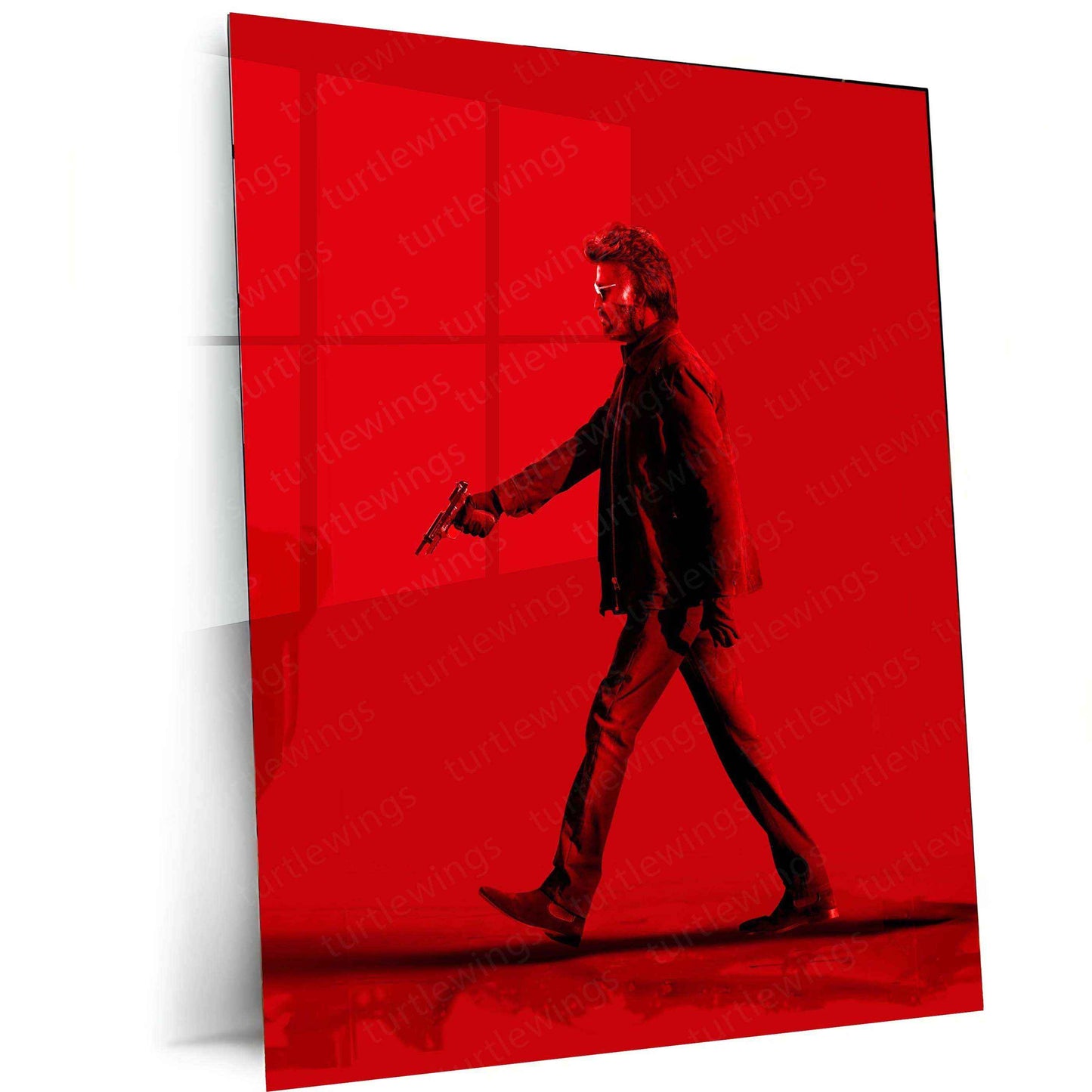 Rajinikanth Metal Poster – Thalaiva Tribute Wall Art | Superstar Icon Decor - TURTLEWINGS