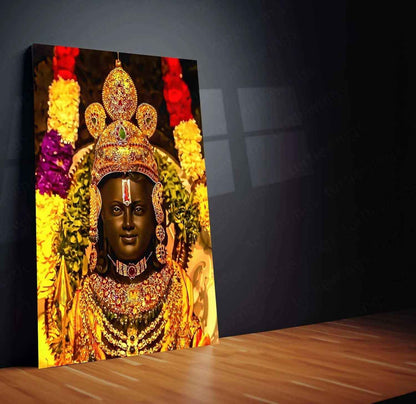 Ram Lalla Metal Poster – Divine Childhood Avatar Wall Art | Spiritual Hindu Decor - TURTLEWINGS