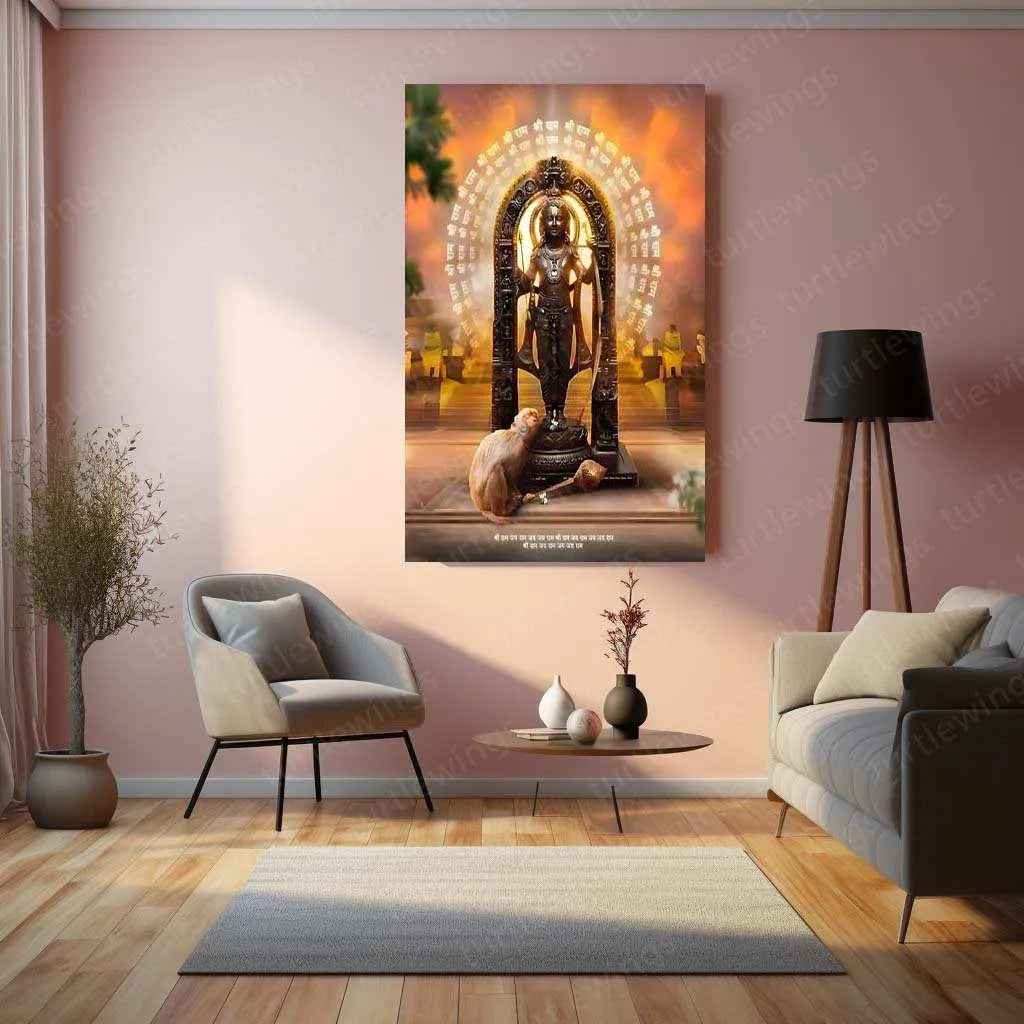Ram Lalla Metal Poster – Divine Childhood Avatar Wall Art 2 - TURTLEWINGS