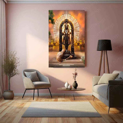 Ram Lalla Metal Poster – Divine Childhood Avatar Wall Art 2 - TURTLEWINGS