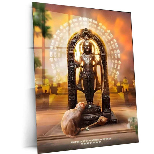 Ram Lalla Metal Poster – Divine Childhood Avatar Wall Art 2 - TURTLEWINGS