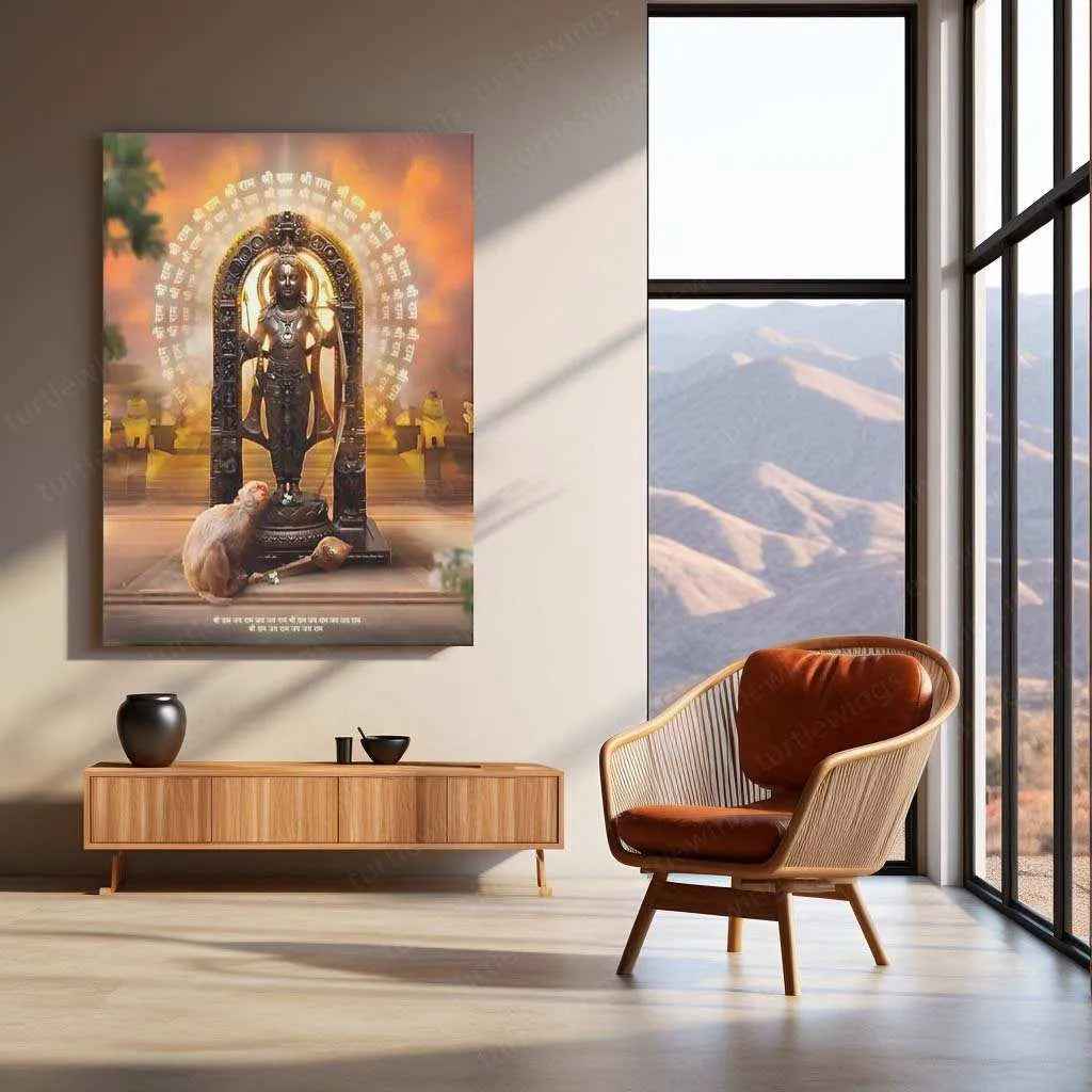 Ram Lalla Metal Poster – Divine Childhood Avatar Wall Art 2 - TURTLEWINGS