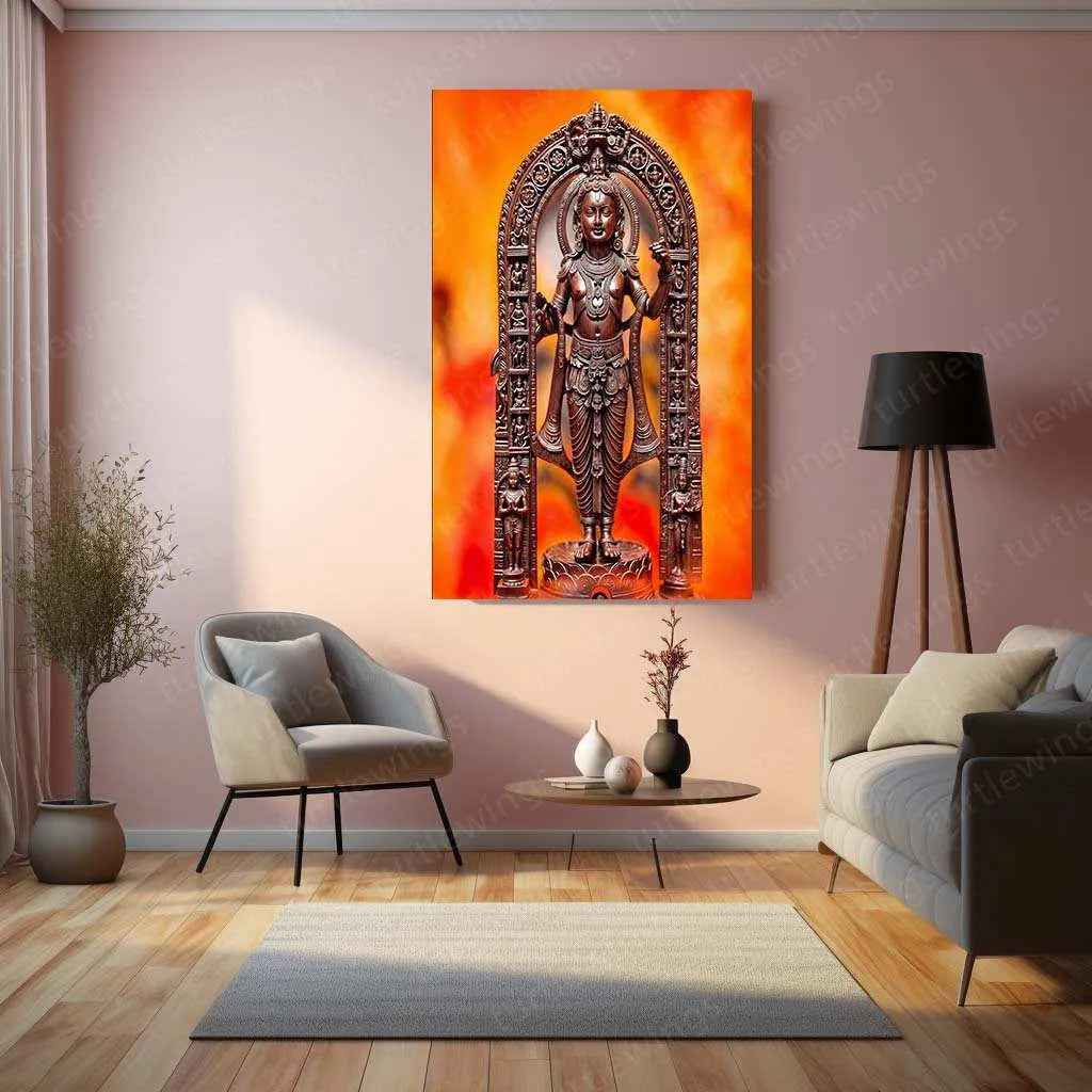 Ram Lalla Metal Poster – Divine Childhood Avatar Wall Art 3 - TURTLEWINGS