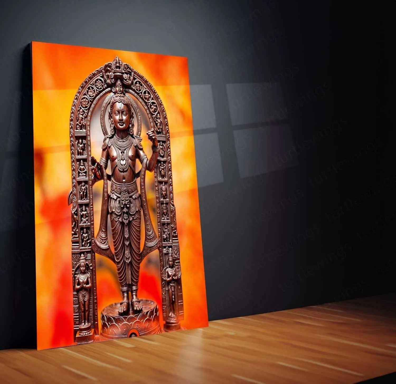 Ram Lalla Metal Poster – Divine Childhood Avatar Wall Art 3 - TURTLEWINGS