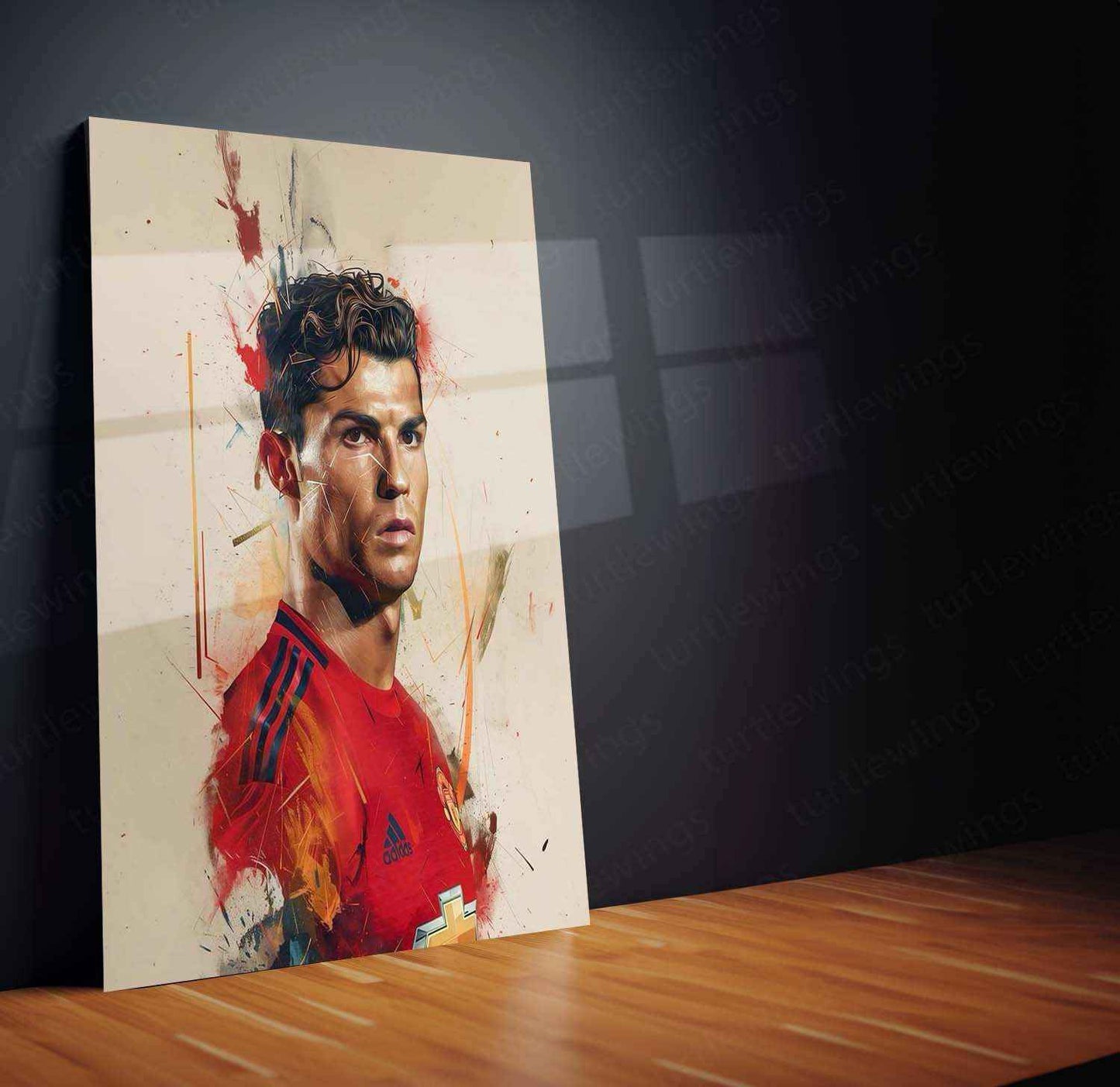 Cristiano Ronaldo Metal Poster – Iconic Football Legend Wall Art 3 - TURTLEWINGS