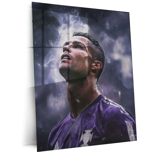 Sports | Cristiano Ronaldo Metal Frame – Iconic Football Wall Art7 - TURTLEWINGS
