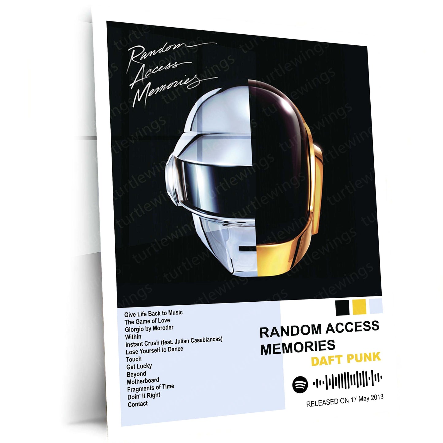 Daft Punk – Complete Album Collection | Set of 11 | Set of 8 | Set of 4 | Premium Metal Poster Set