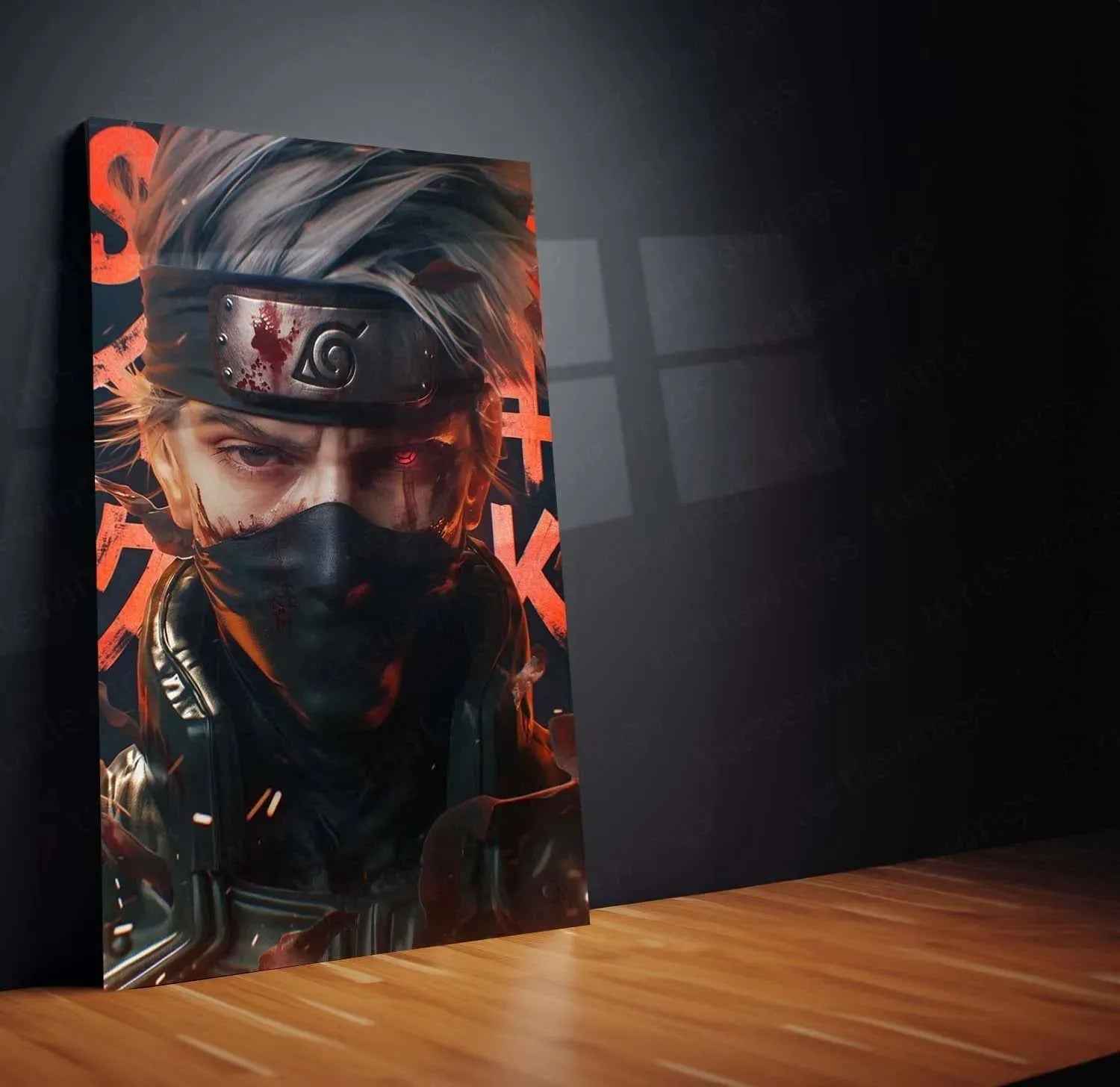 Kakashi Hatake - Naruto Metal Poster | Sharingan & Anbu Art | Anime Wall Decor 2 - TURTLEWINGS