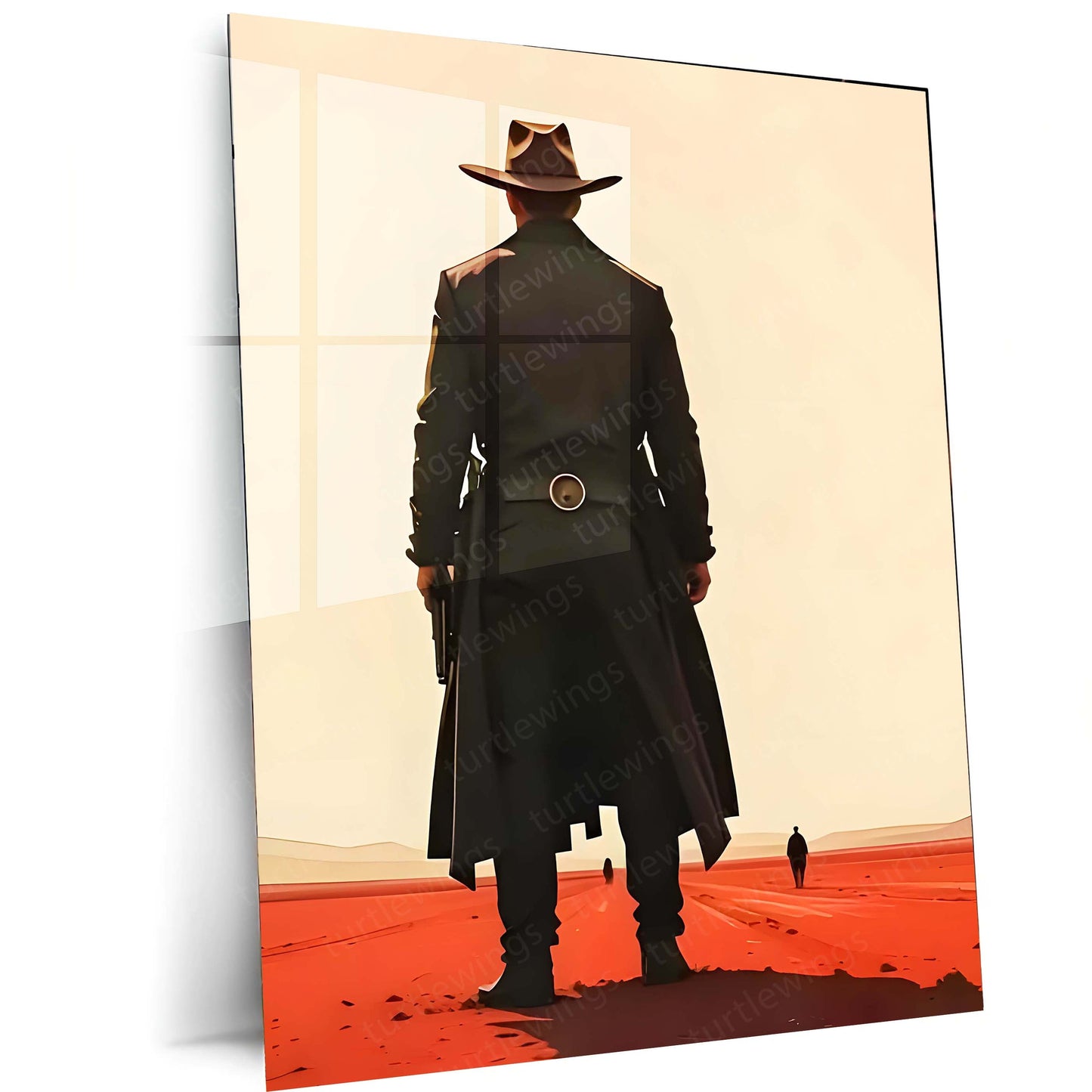 Game Metal Poster | Red Dead Redemption II – The Lone Gunslinger Metal Frame