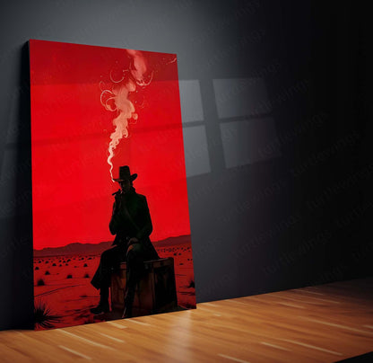 Game Metal Poster | Red Dead Redemption II – The Lone Gunslinger Metal Frame 01