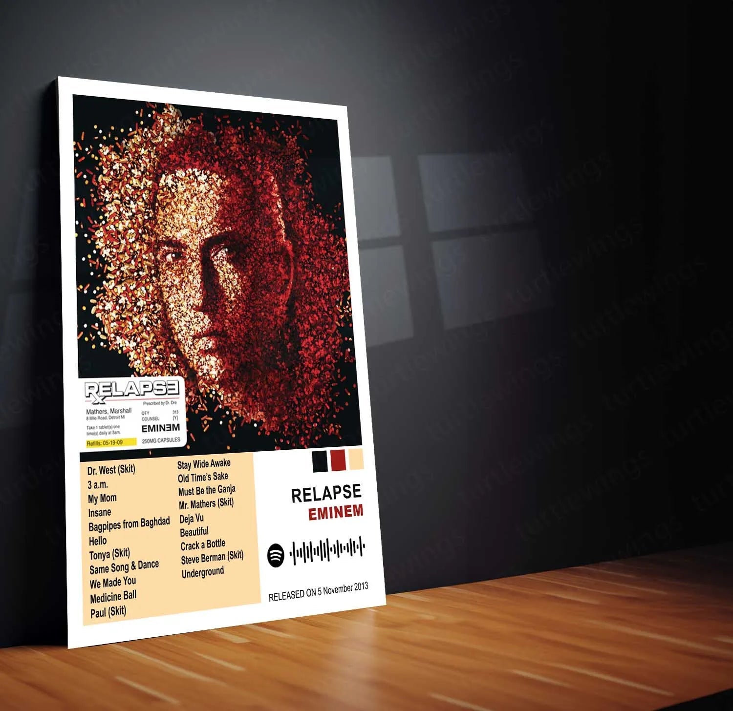 Eminem – Complete Album Collection | Set of 11 | Set of 8 | Set of 4 | Premium Metal Poster - TURTLEWINGS