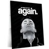 Quote Metal Poster | Cristiano Ronaldo – Reset & Rise Again Metal Frame Elite Discipline, Recovery & Comeback Mindset Wall Art | Relentless Consistency Quote Metal Poster