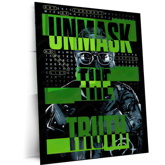 Riddler – Gotham’s Enigma Metal Poster | DC Comics Villain Wall Frame - TURTLEWINGS