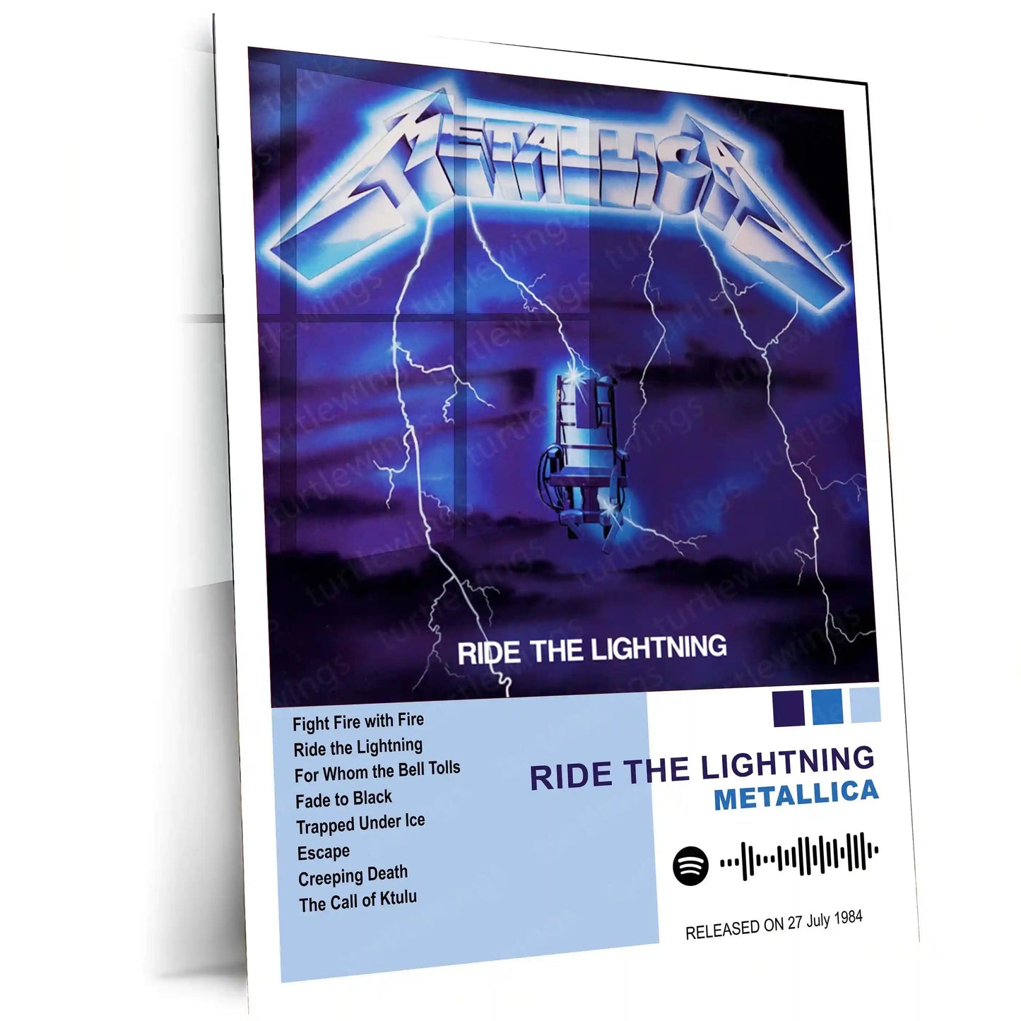 Metallica Complete Collection | Set of 11 | Set of 8 | Set of 4 | Album Posters Metal Frames Heavy Riffs. Legendary Albums. Thrash Metal History on Your Walls. - TURTLEWINGS
