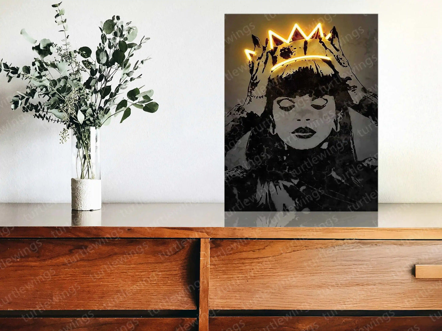 Rihanna Neon LED Metal Frame â Iconic Music Star Wall Art - TURTLEWINGS