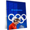 Quote Metal Poster | Roger Federer – On a Mission | Champion Focus Metal Poster