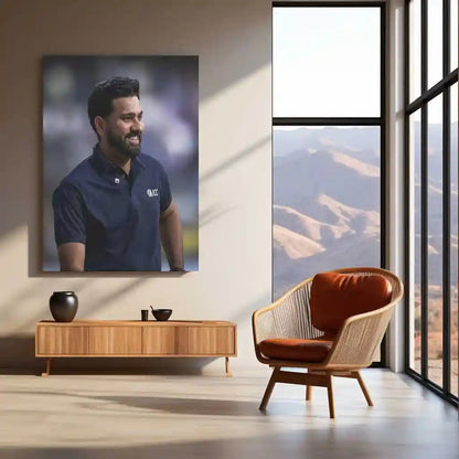 Cricket Metal Frame | Rohit Sharma – Hitman Cricket Wall Art | Team India - TURTLEWINGS