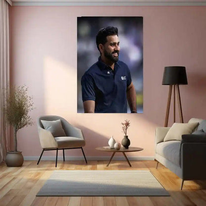 Cricket Metal Frame | Rohit Sharma – Hitman Cricket Wall Art | Team India - TURTLEWINGS
