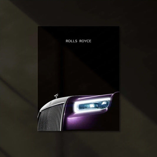 Rolls-Royce Neon LED Metal Poster - TURTLEWINGS