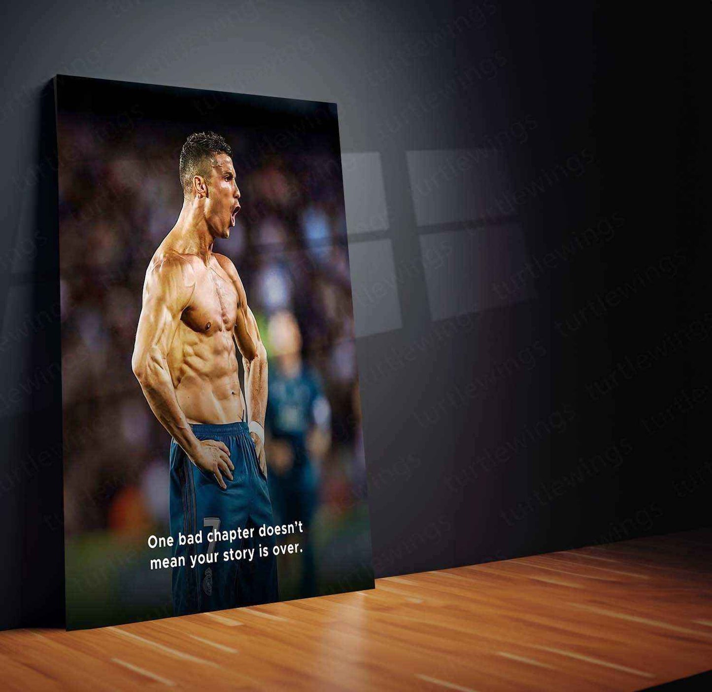 Cristiano Ronaldo Quote Metal Poster | Savage Mindset Wall Art | Motivational Decor - TURTLEWINGS