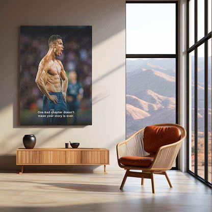 Cristiano Ronaldo Quote Metal Poster | Savage Mindset Wall Art | Motivational Decor - TURTLEWINGS