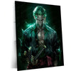 Anime Metal Poster | Roronoa Zoro Metal Poster | One Piece Anime Wall Art | Three Sword Style Zoro Frame | Anime Room Decor