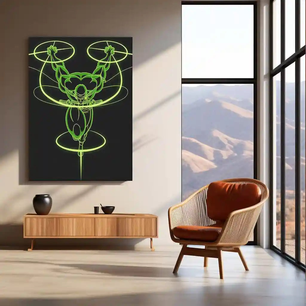 Anime Metal Poster | Roronoa Zoro Metal Poster | One Piece Swordsman Wall Frame | Anime Collector Art 01 - TURTLEWINGS