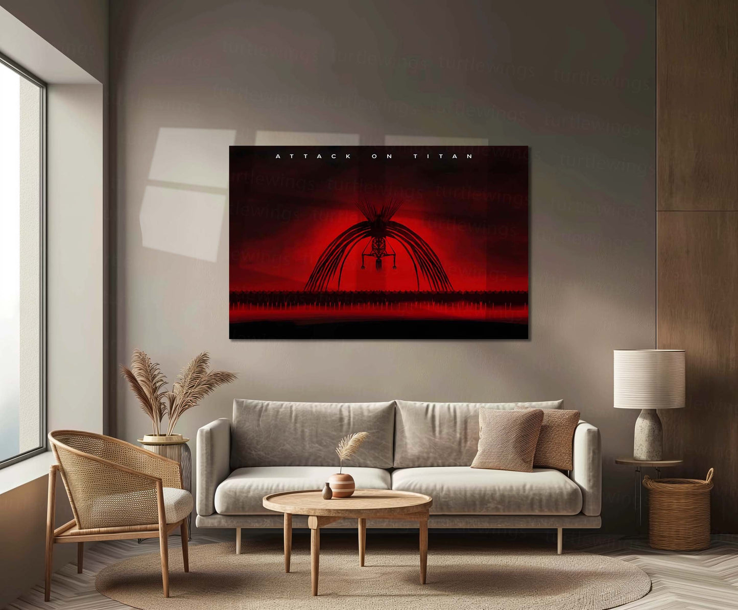 Anime Metal Poster | Rumbling – Attack On Titan Metal Poster | Dark Anime Wall Art | Metal Poster