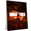 Anime Metal Poster | Ryomen Sukuna "Born to Be Unmatched" Metal Print | Fiery Anime Motivation Wall Art | Premium Dark Anime Poster