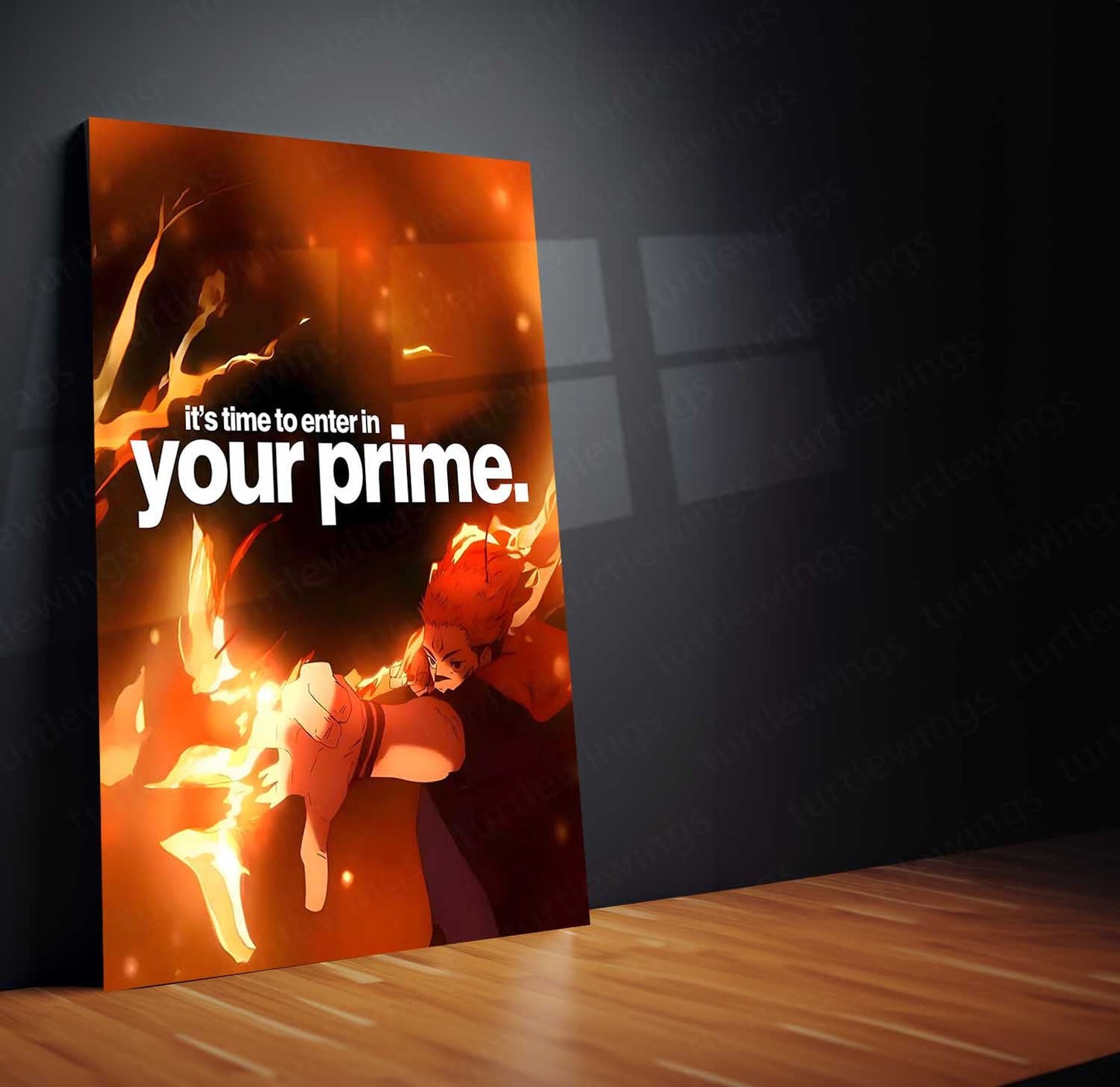 Anime Metal Poster | Your Prime Sukuna Metal Poster | Motivational Anime Wall Art | Premium Aluminum Print