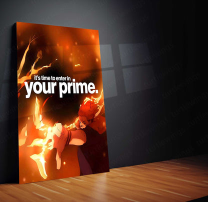 Anime Metal Poster | Your Prime Sukuna Metal Poster | Motivational Anime Wall Art | Premium Aluminum Print