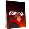Anime Metal Poster | 110% or Nothing Sukuna Metal Poster | Motivational Anime Wall Art | Premium Aluminum Print