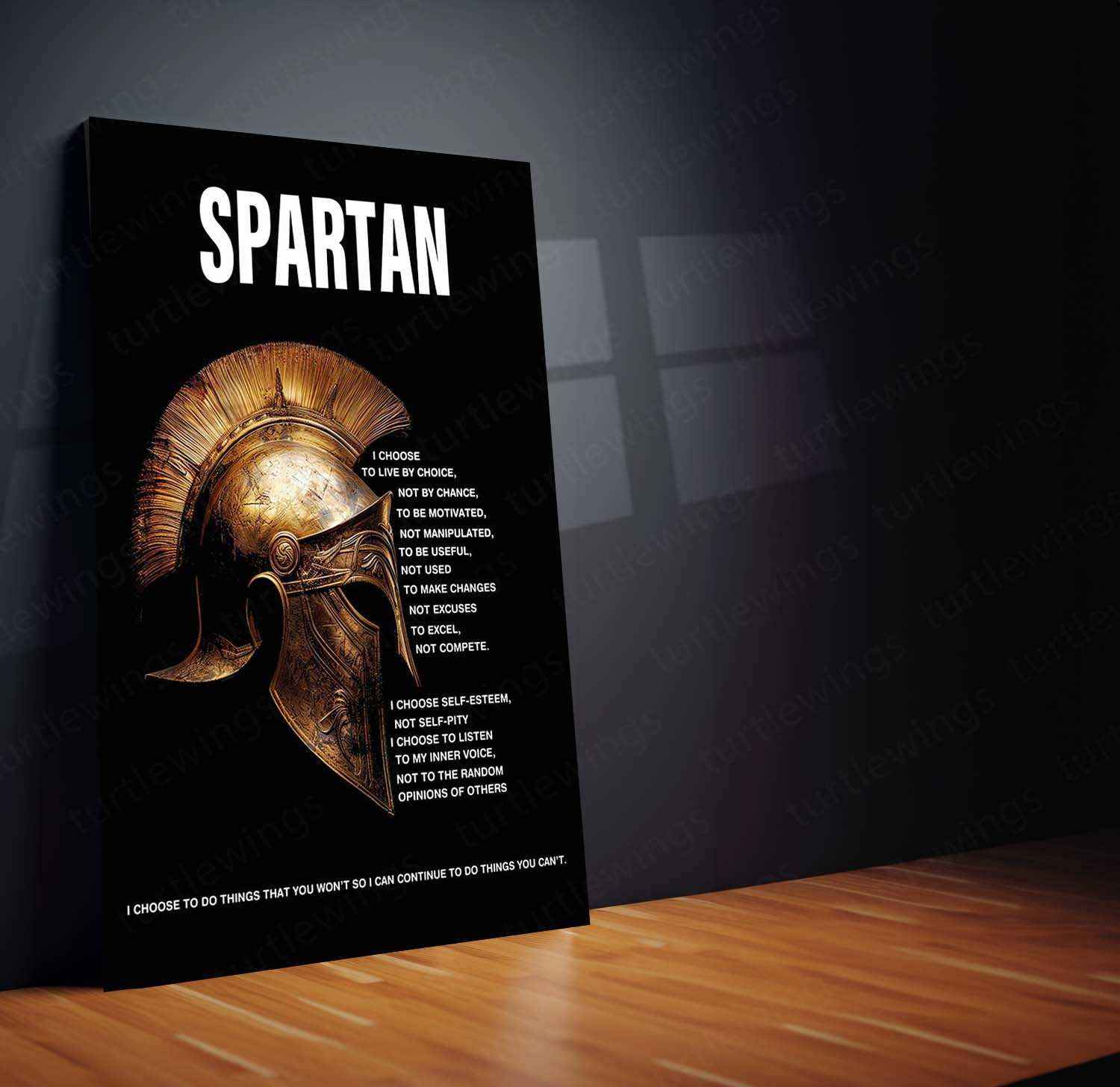 Spartan Warrior Portrait – Legendary Ancient Gladiator Art Print - TURTLEWINGS