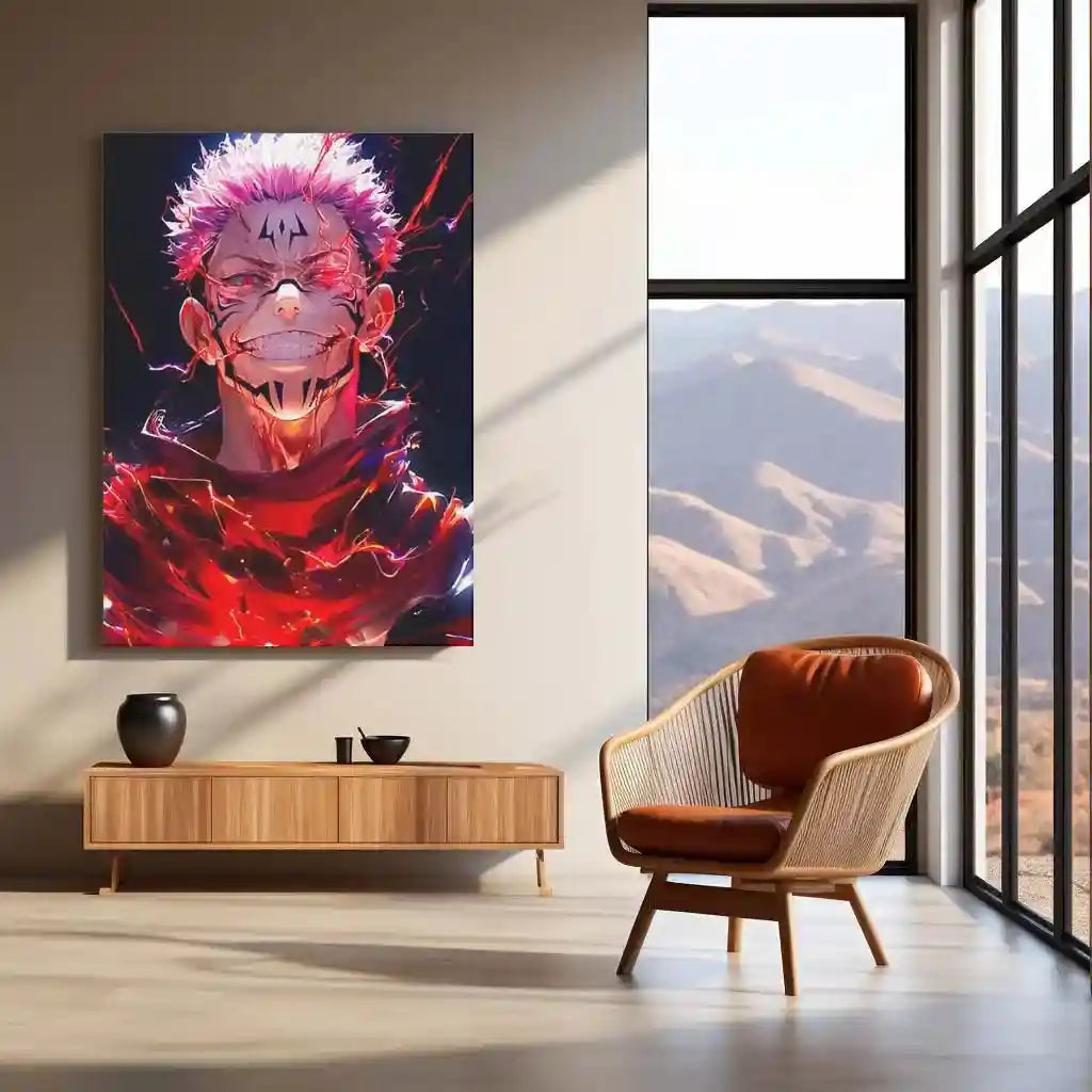 Anime Metal Poster | Sukuna – Jujutsu Kaisen Metal Poster 01 - TURTLEWINGS