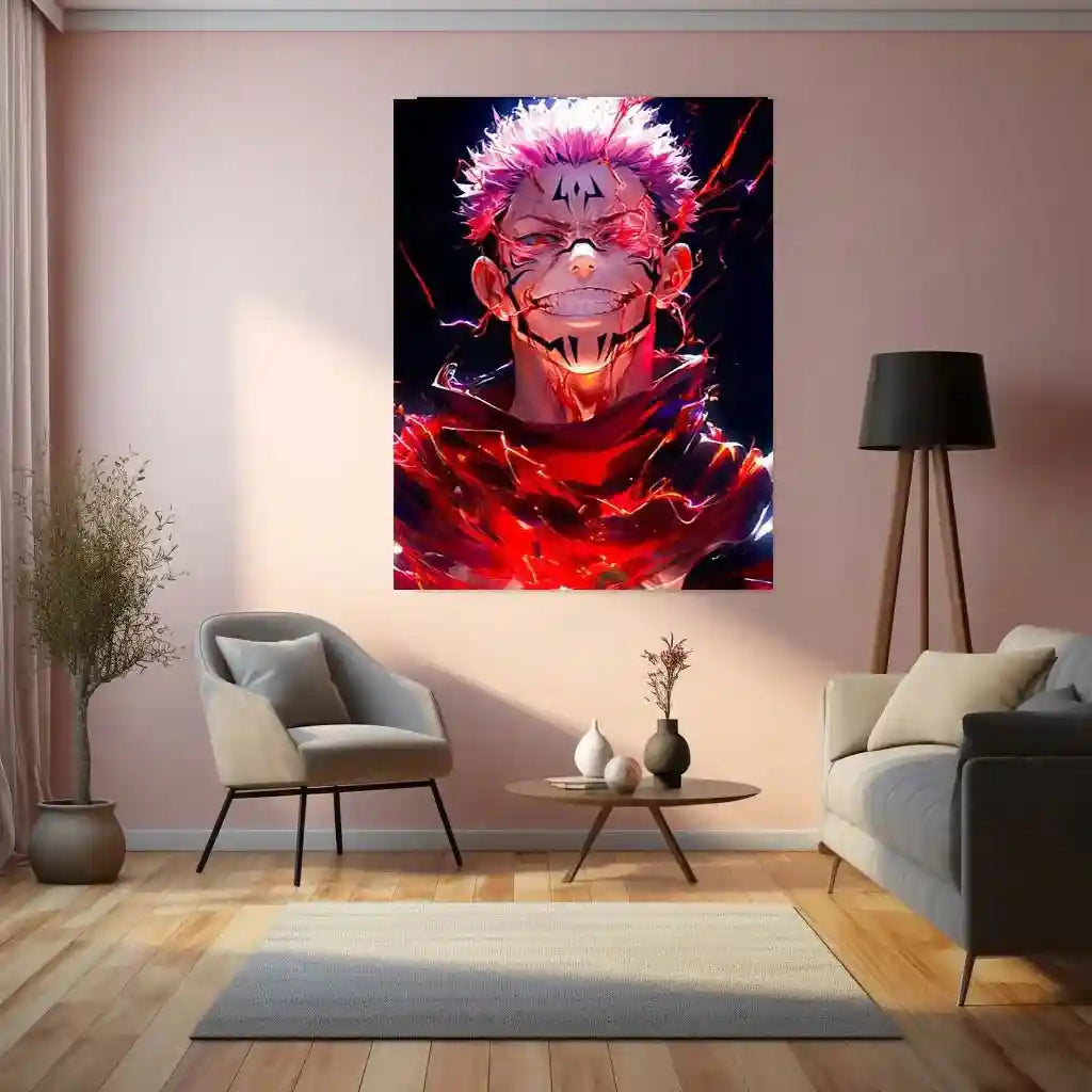 Anime Metal Poster | Sukuna – Jujutsu Kaisen Metal Poster 01 - TURTLEWINGS