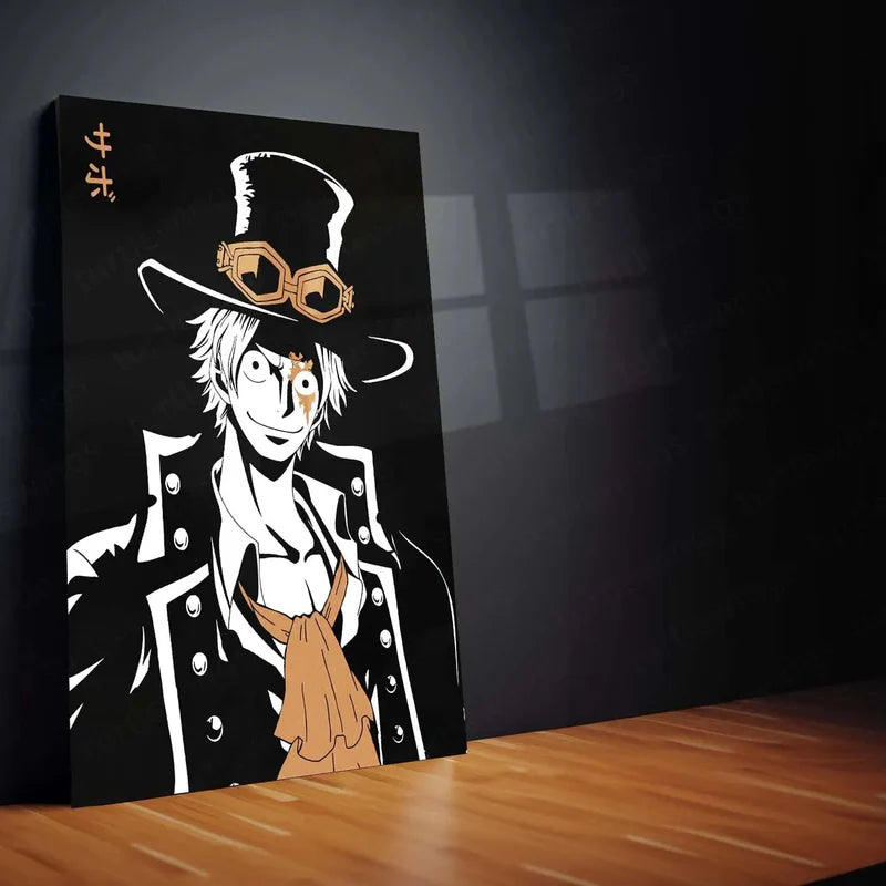 Anime Metal Poster | Ace, Luffy & Sabo Metal Poster Set – One Piece Brothers Wall Art Collection