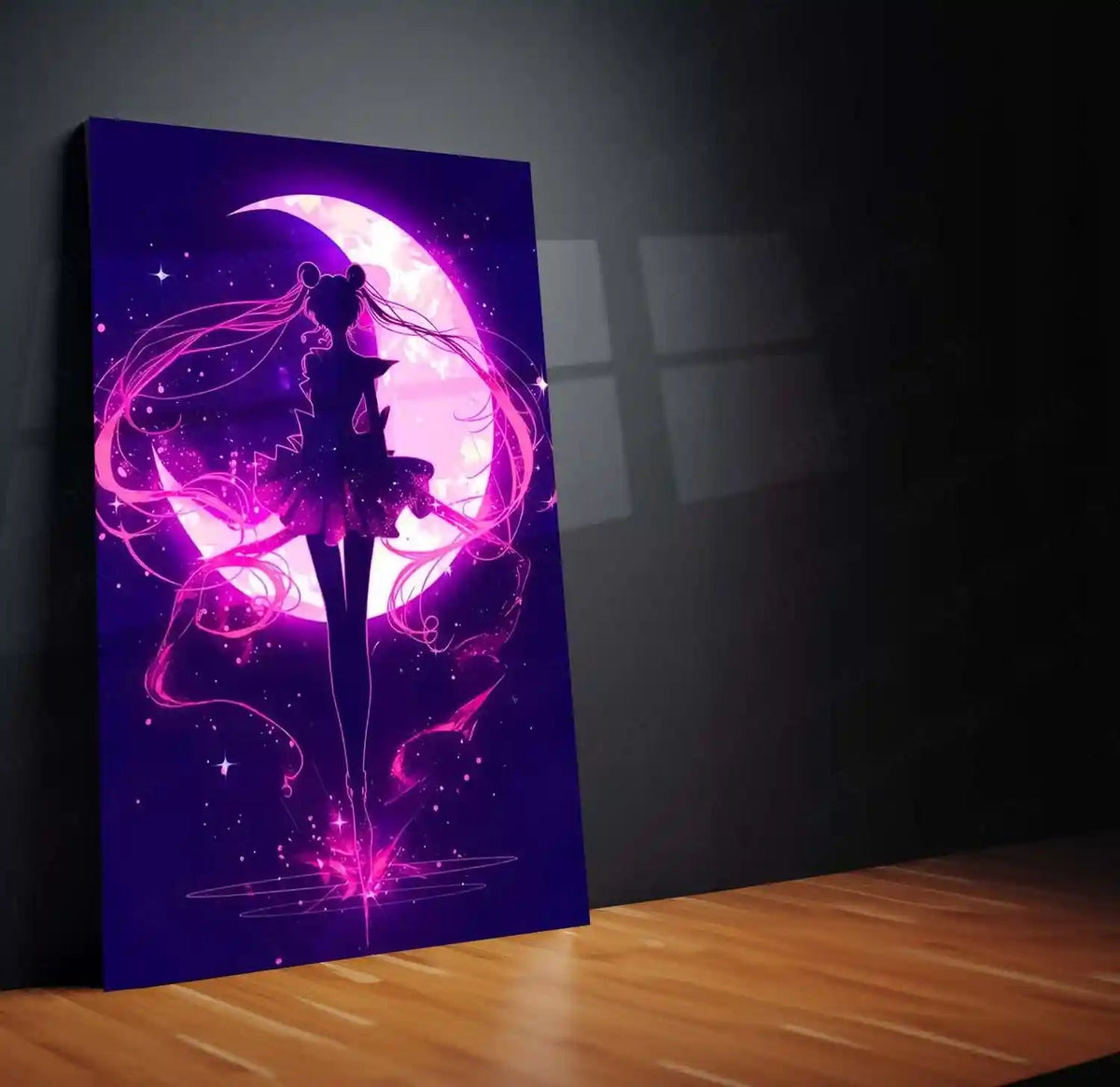 Anime Metal Poster | Sailor Moon – Eternal Guardian of Light | Magical Anime Metal Frame Celestial Power, Grace & Destiny Wall Art - TURTLEWINGS 