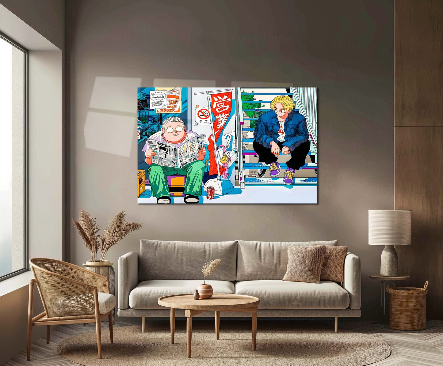 Anime Metal Poster | Sakamoto Days – Quiet Assassin Moments Metal Frame