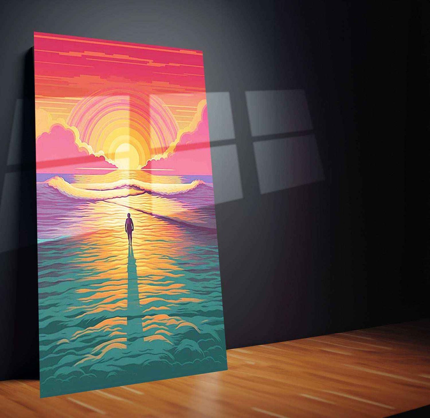 Abstract Art Metal Poster | Modern Wall Decor | Aesthetic & Contemporary Artwork - TURTLEWINGS