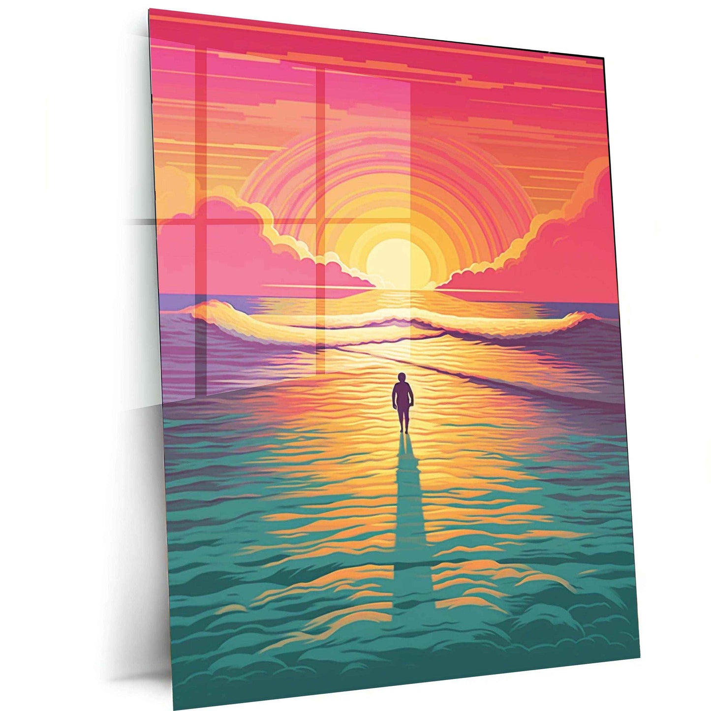 Abstract Art Metal Poster | Modern Wall Decor | Aesthetic & Contemporary Artwork - TURTLEWINGS