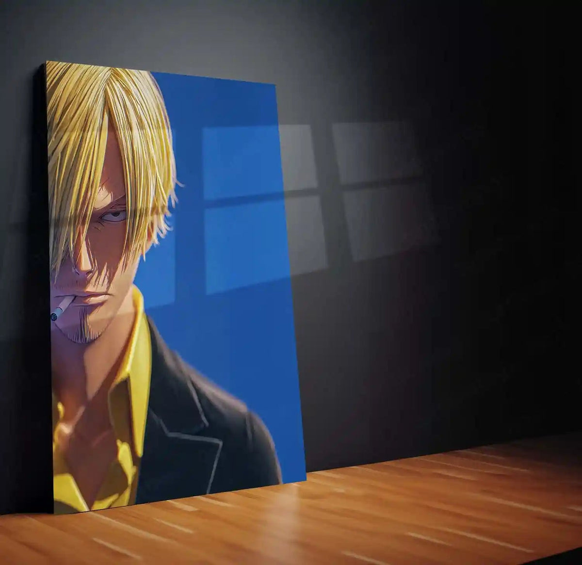 Anime Metal Poster | Sanji – Straw Hat Pirates Chef Metal Poster | One Piece Anime Wall Frame | Black Leg Style Art - TURTLEWINGS