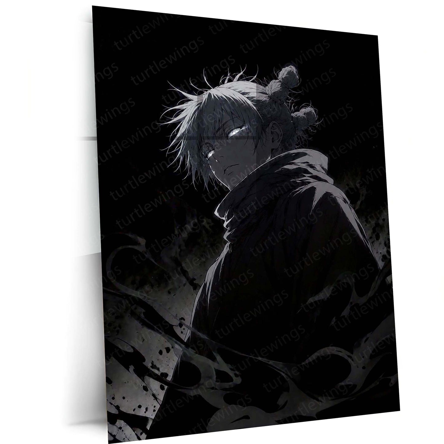 Satoru Gojo Infinite Void Metal Poster | Dark Anime Wall Art | Jujutsu Kaisen Inspired 01